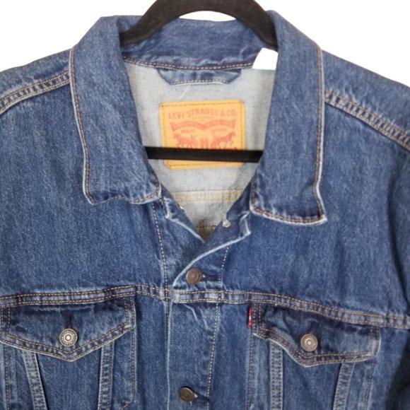 Levi's Mens 3XL Blue Long Sleeves Button Front Den - Picture 3 of 10